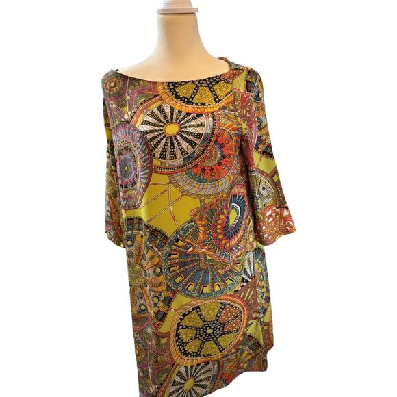 Scout Boho Multicolor Mandala Print Tunic Dress, Size Large - Picture 1 of 4